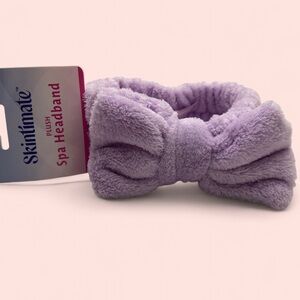 Skintimate Women’s Purple Plush Soft Headband Bow Makeup Hair Skin Accessories